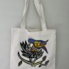 Tote Bag with bird feeding babies