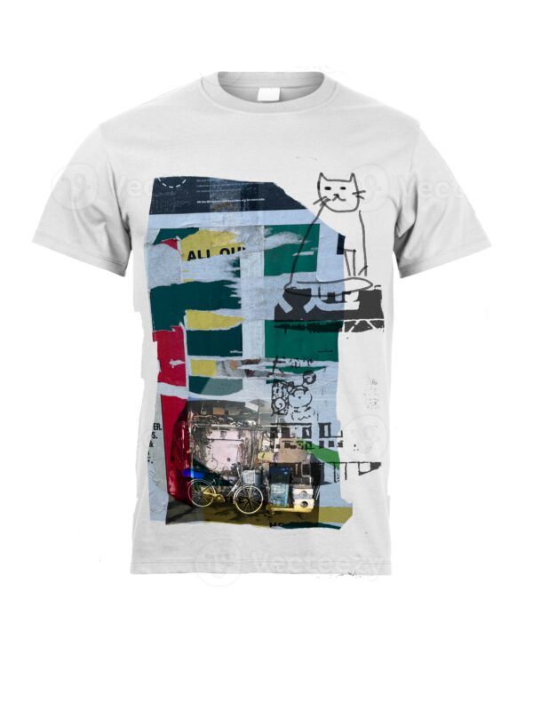 Tshirt with Cat and Bike image