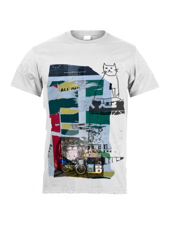 Tshirt with Cat and Bike image